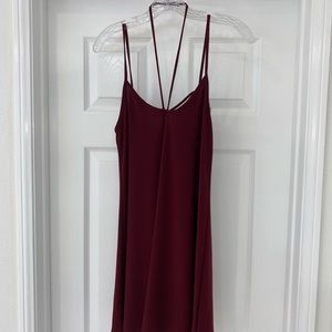 Maroon Mini Dress